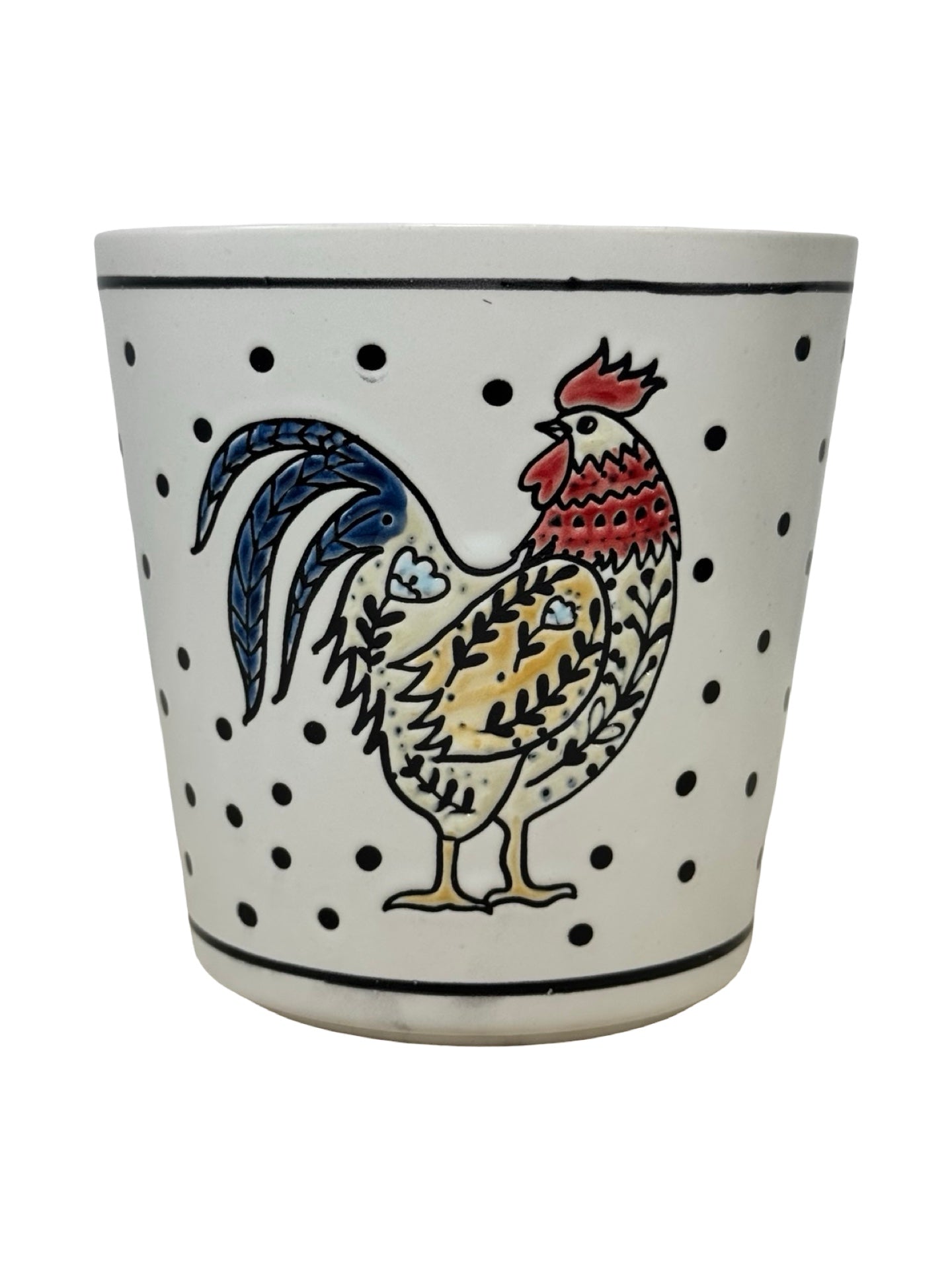 Rooster Strut Planter - Pottery