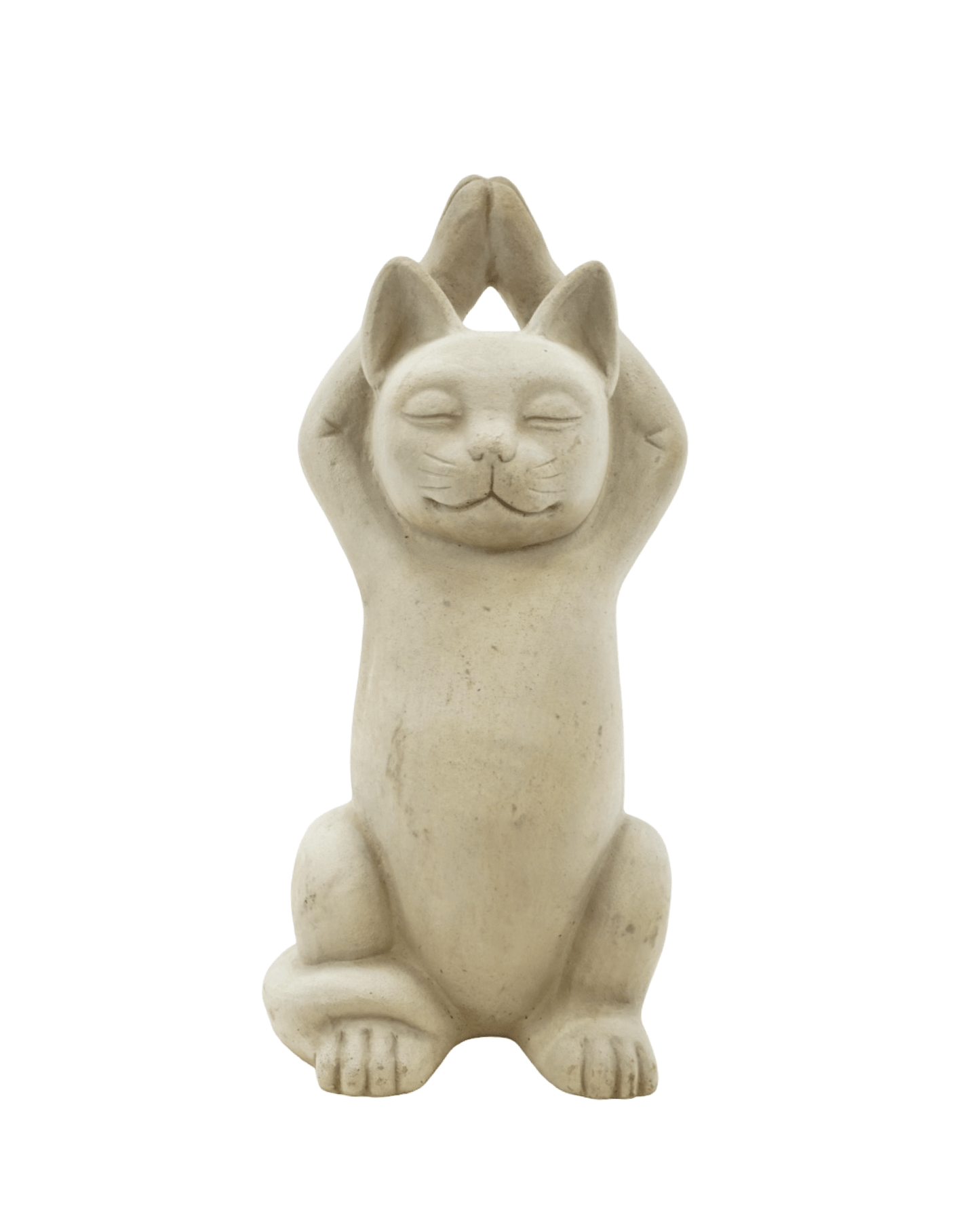 Meditating Cat - The Garden Corner