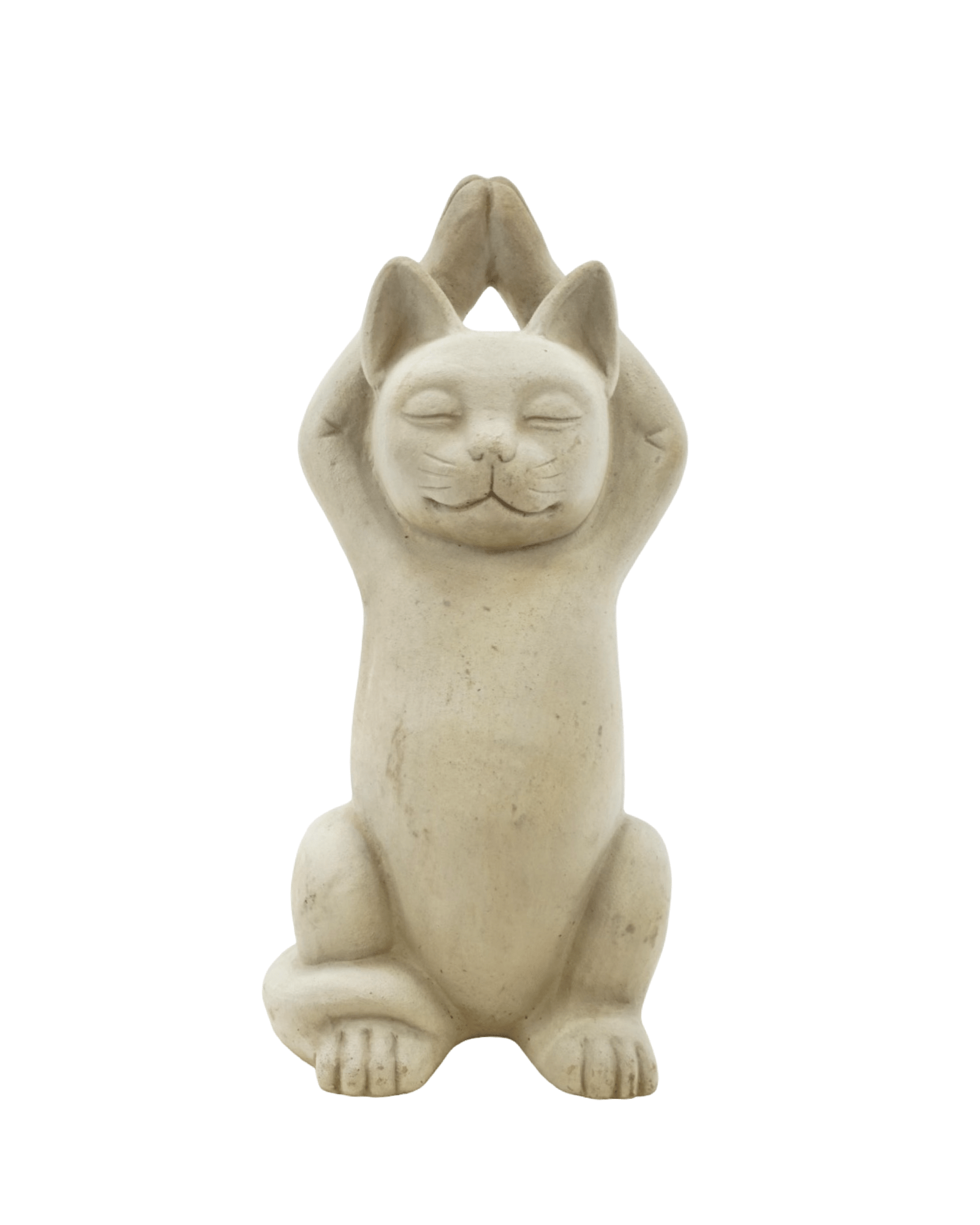 Meditating Cat - The Garden Corner