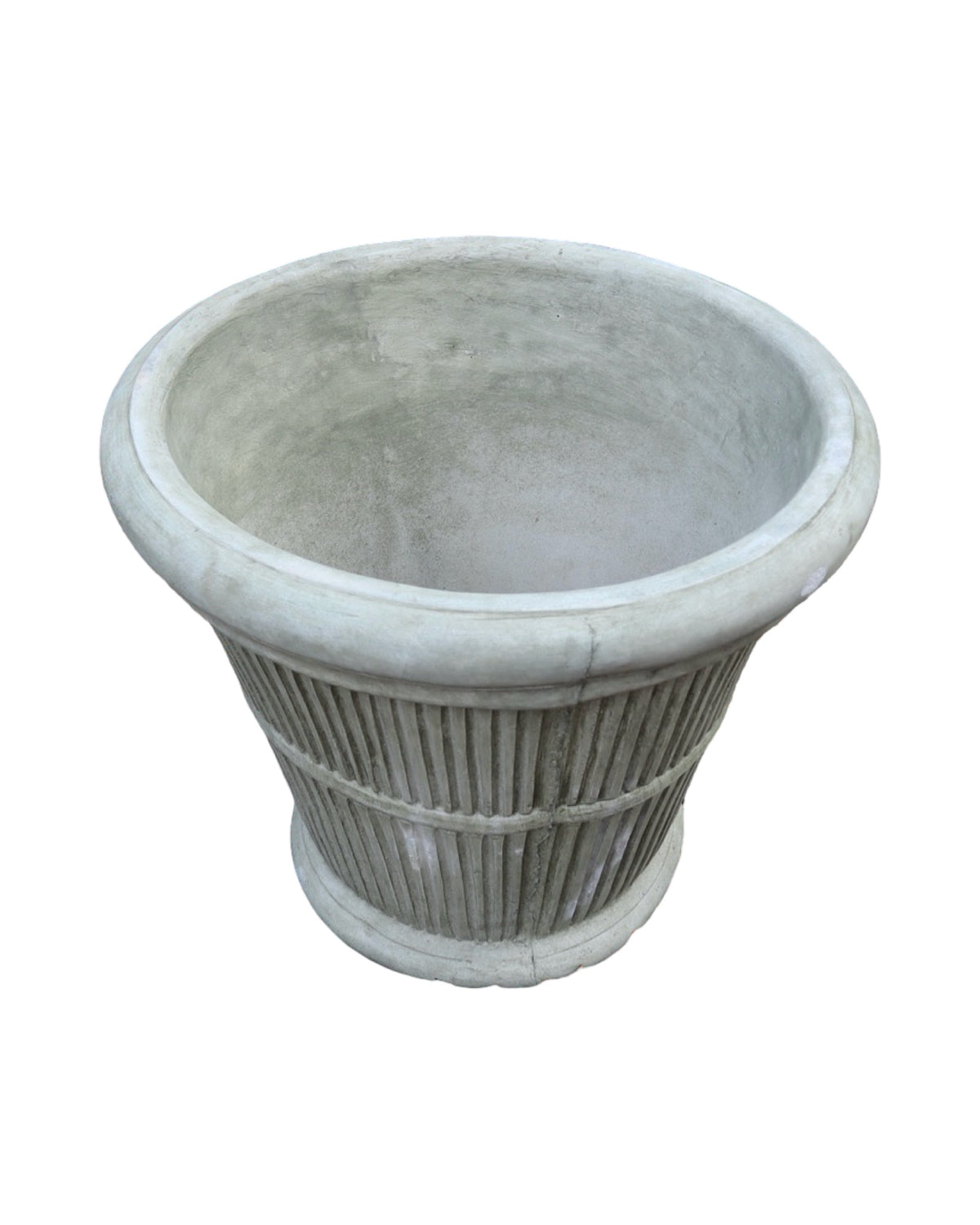 Round Pleated Planter - Pottery