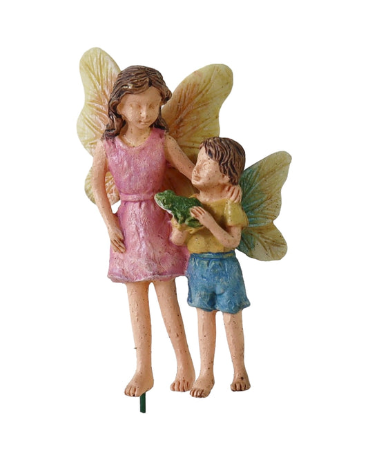 Fairy Pair with Frog - Outdoor Living