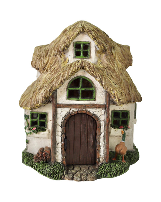 Fairy Cottage Thatched Roof w/Duck - Outdoor Living