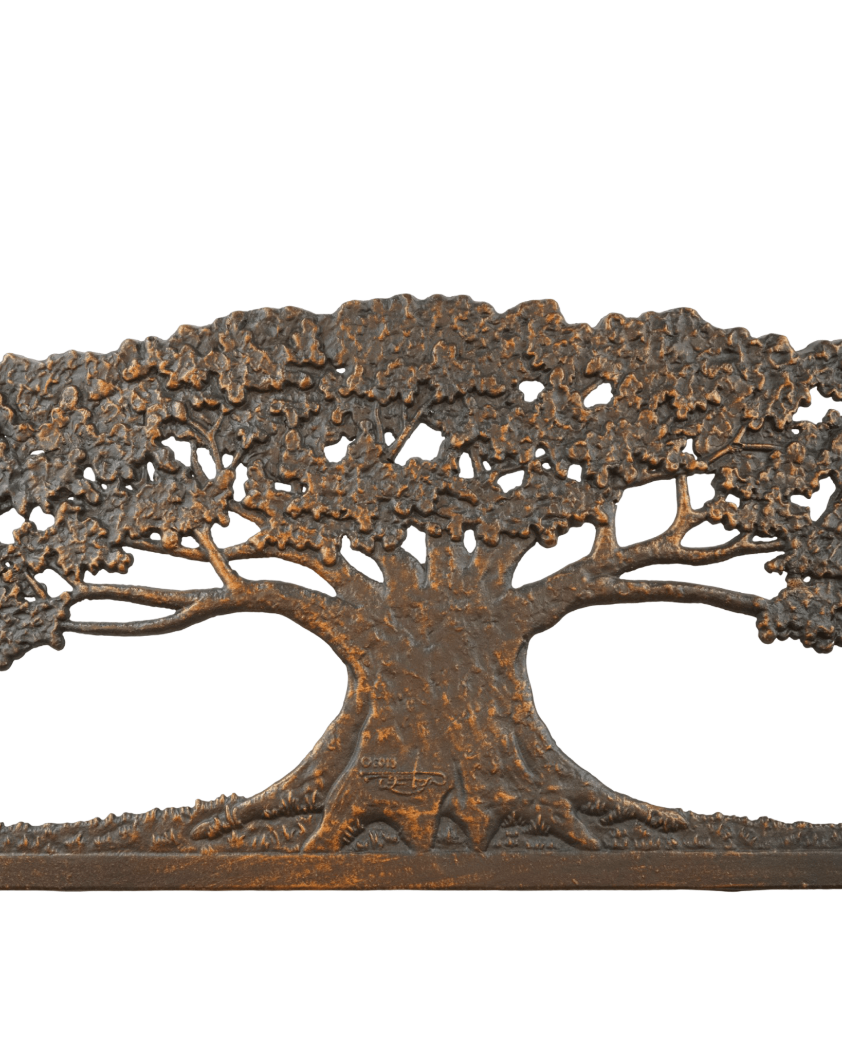 Iron Bench Tree Back - The Garden Corner