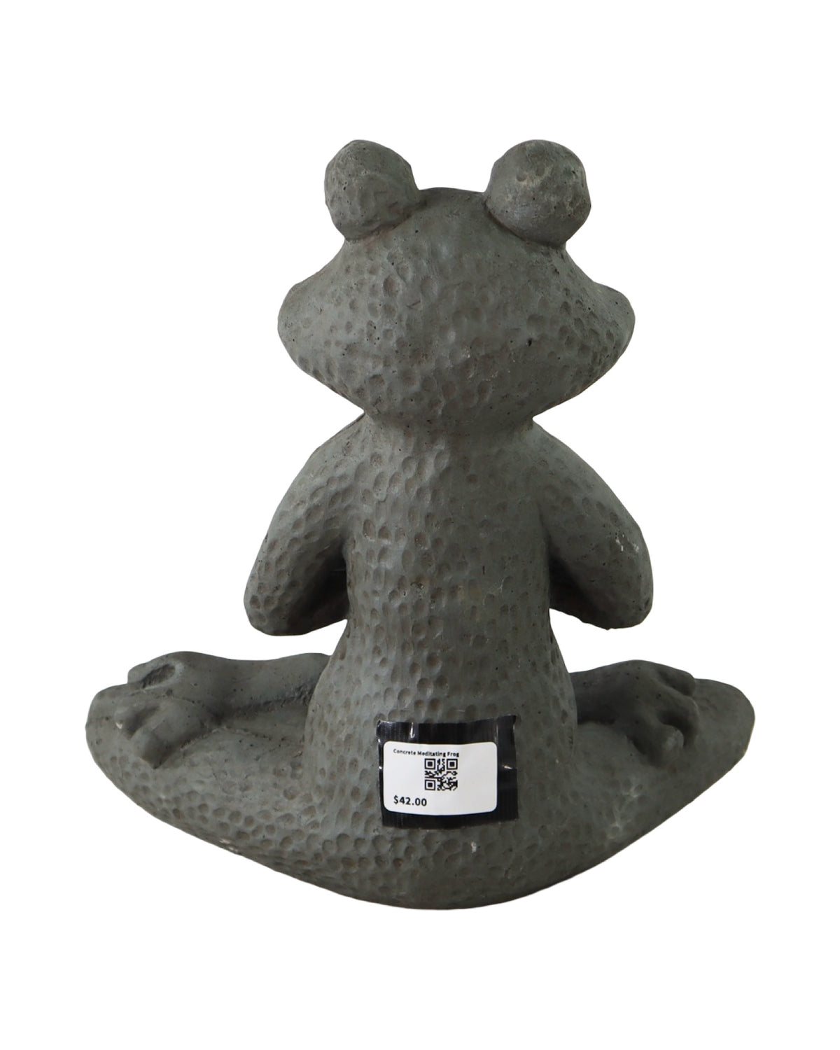 Concrete Meditating Frog - Outdoor Living