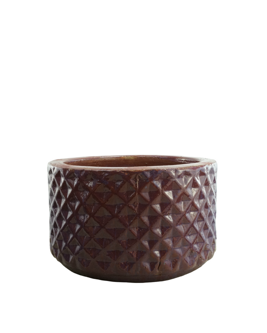 Low Purple Diamond Planter