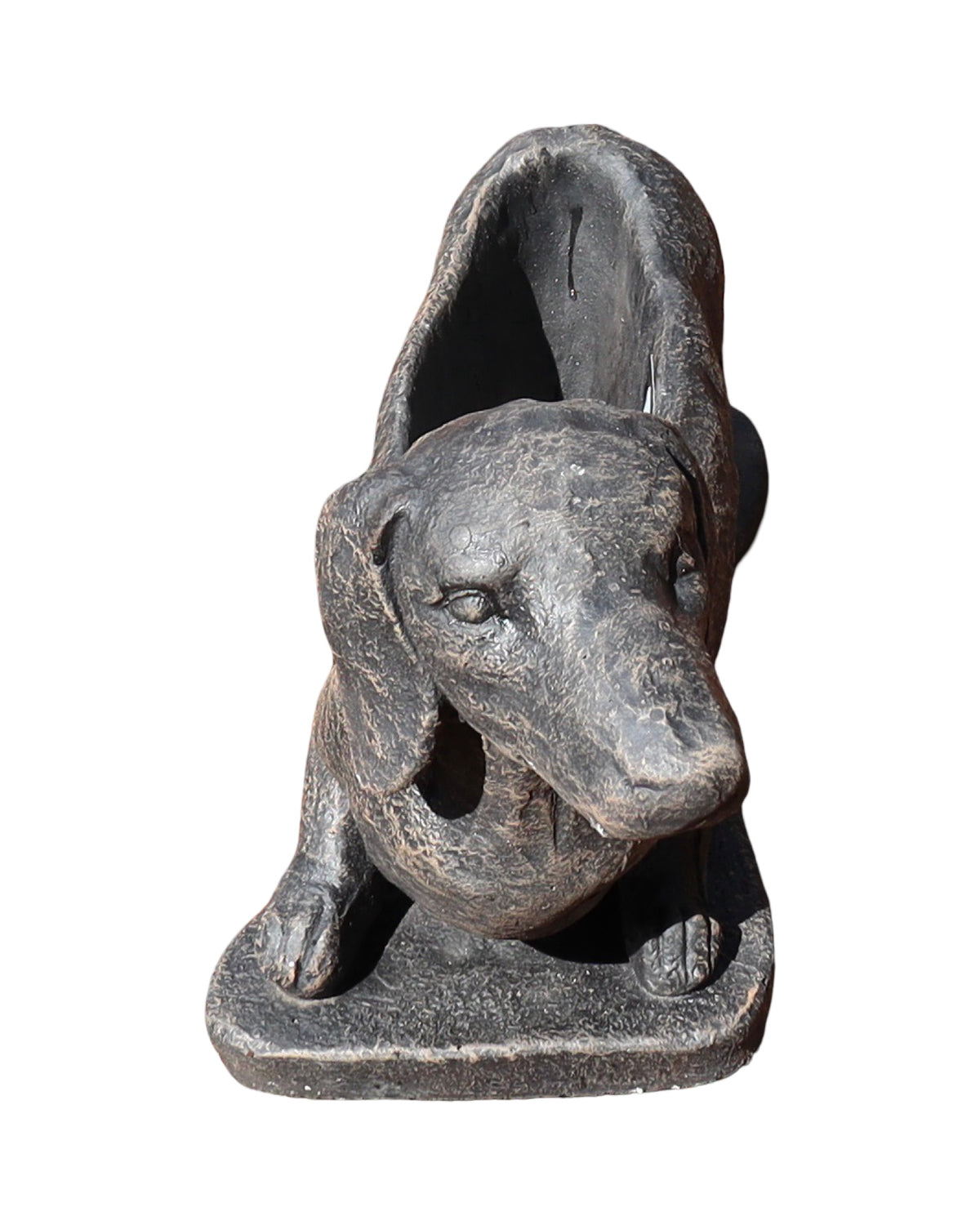 Concrete Dachshund Planter - Pottery
