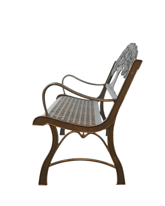 Iron Bench Tree Back - The Garden Corner