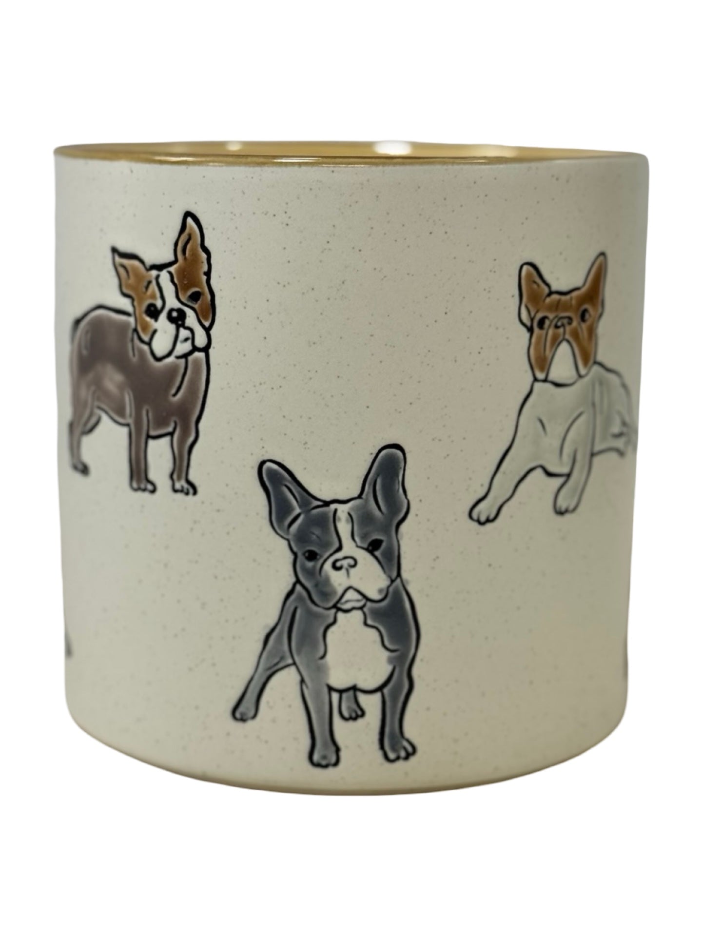 Boston Terrier Planter - Pottery
