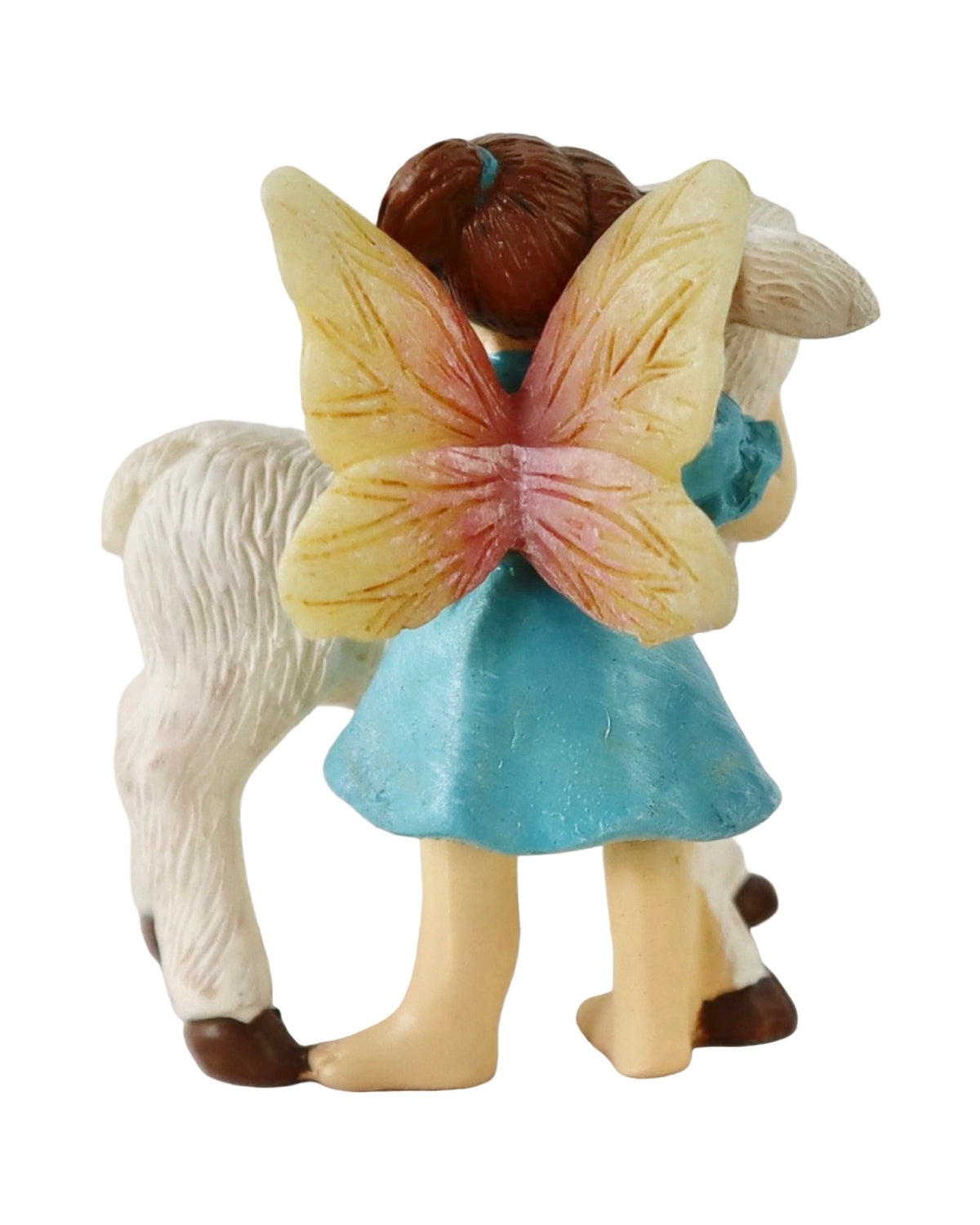 Fairy Hugging Lamb - Outdoor Living