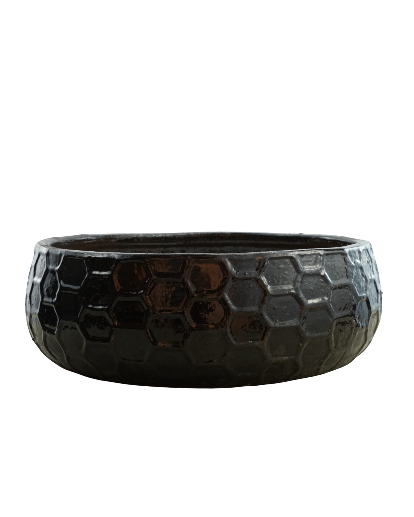 Low Bowl  Brown Honeycomb