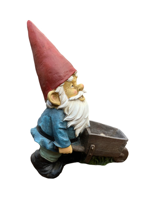 Wheelbarrow Willie Gnome - Outdoor Living