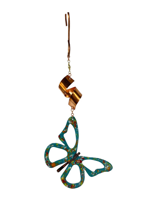Copper Enamel Butterfly Spinner