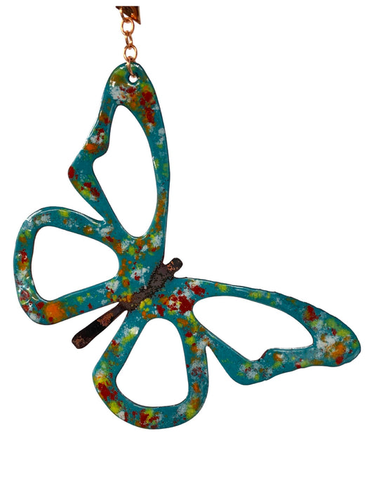 Copper Enamel Butterfly Spinner
