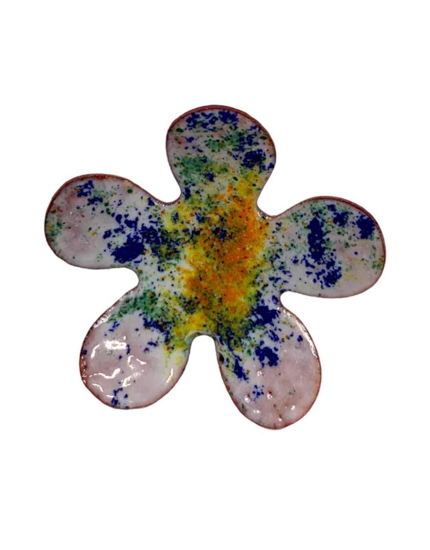 Copper Enamel Flower - The Garden Corner