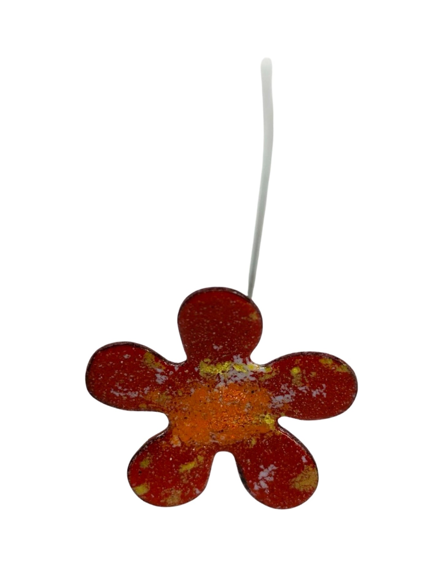 Copper Enamel Flower - The Garden Corner