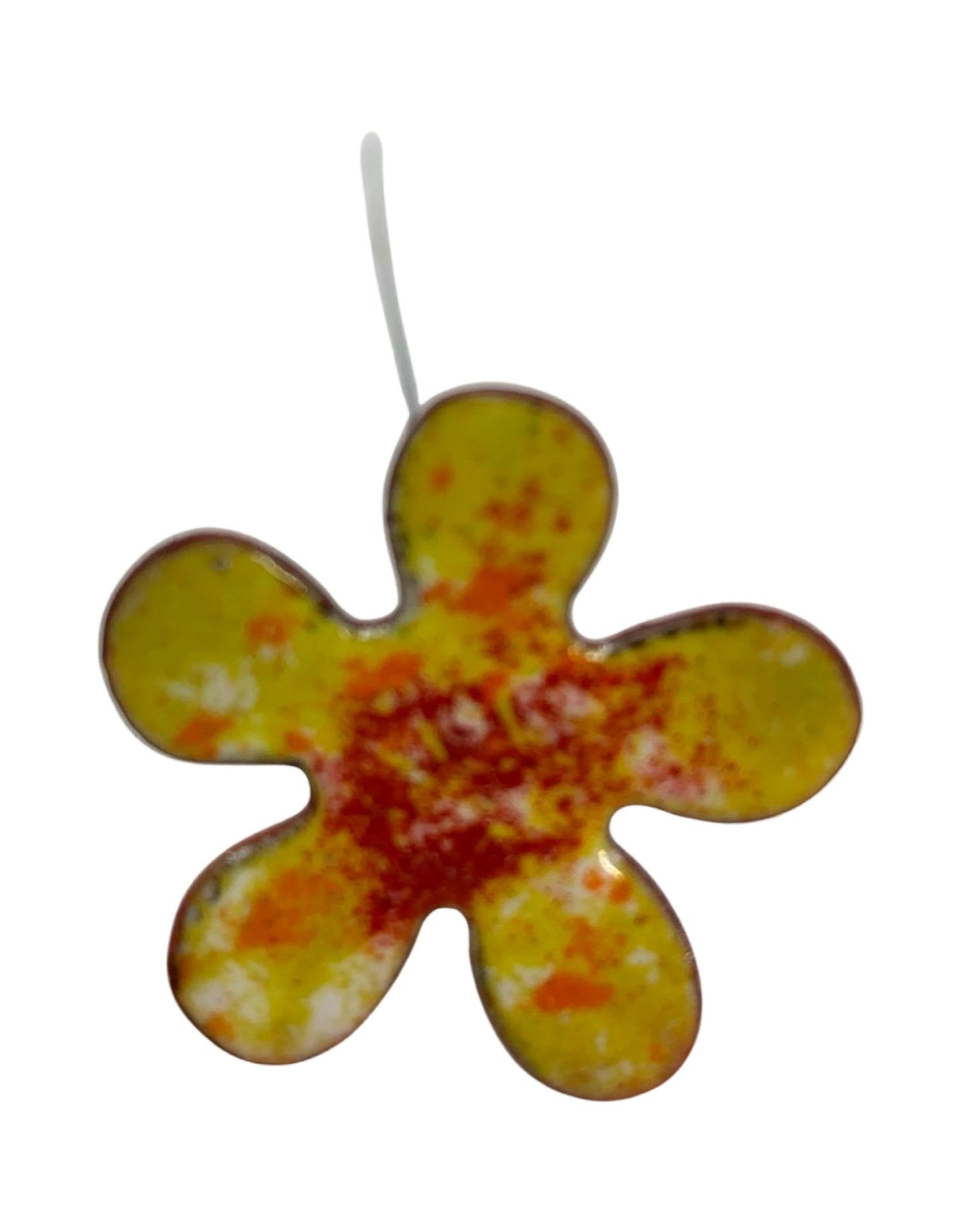 Copper Enamel Flower - The Garden Corner