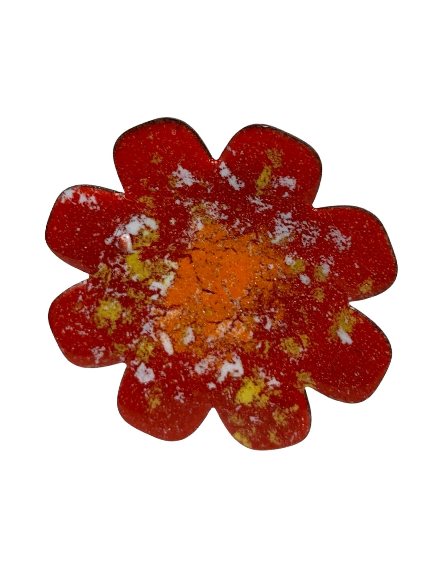 Copper Enamel Flower - The Garden Corner