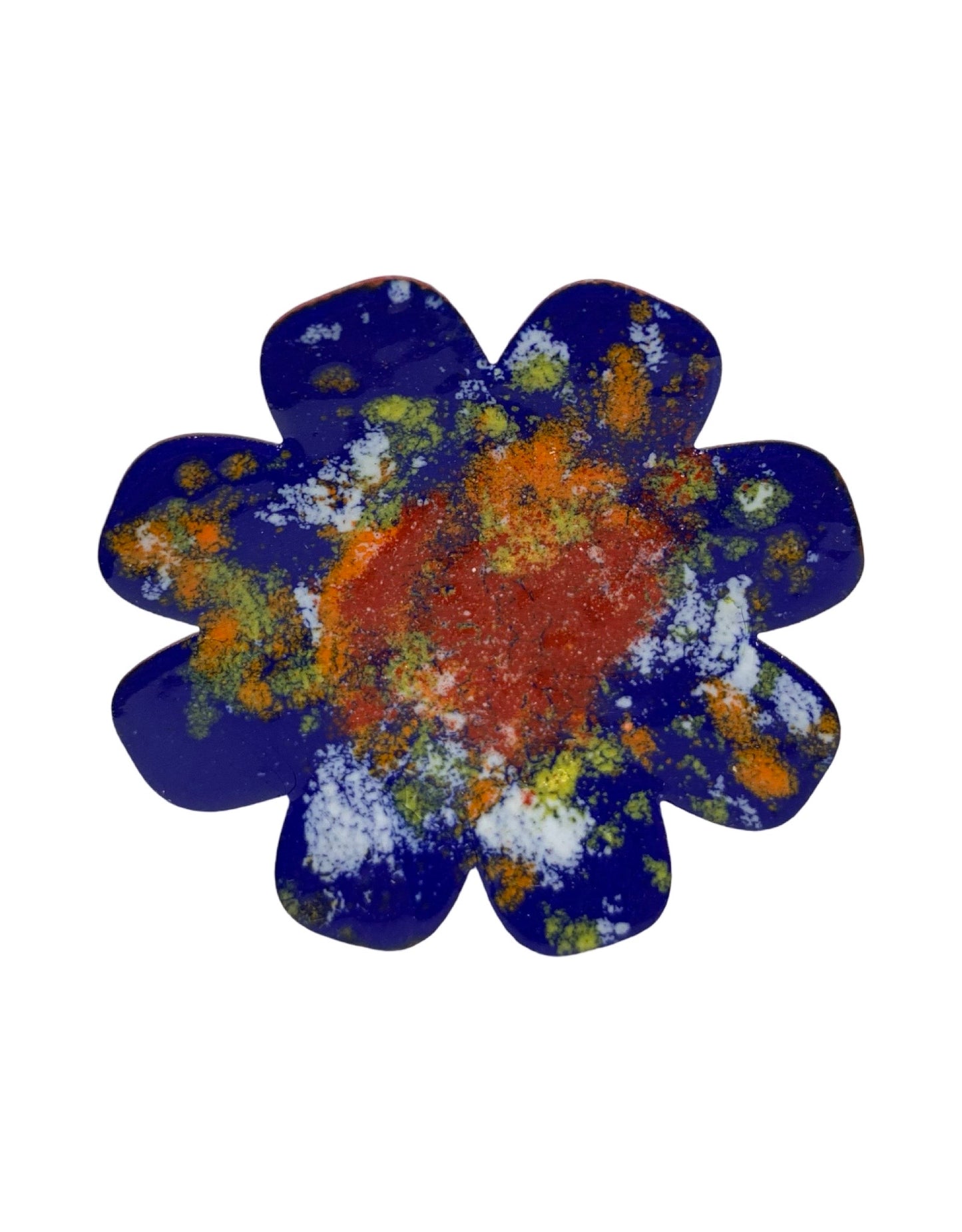 Copper Enamel Flower - The Garden Corner