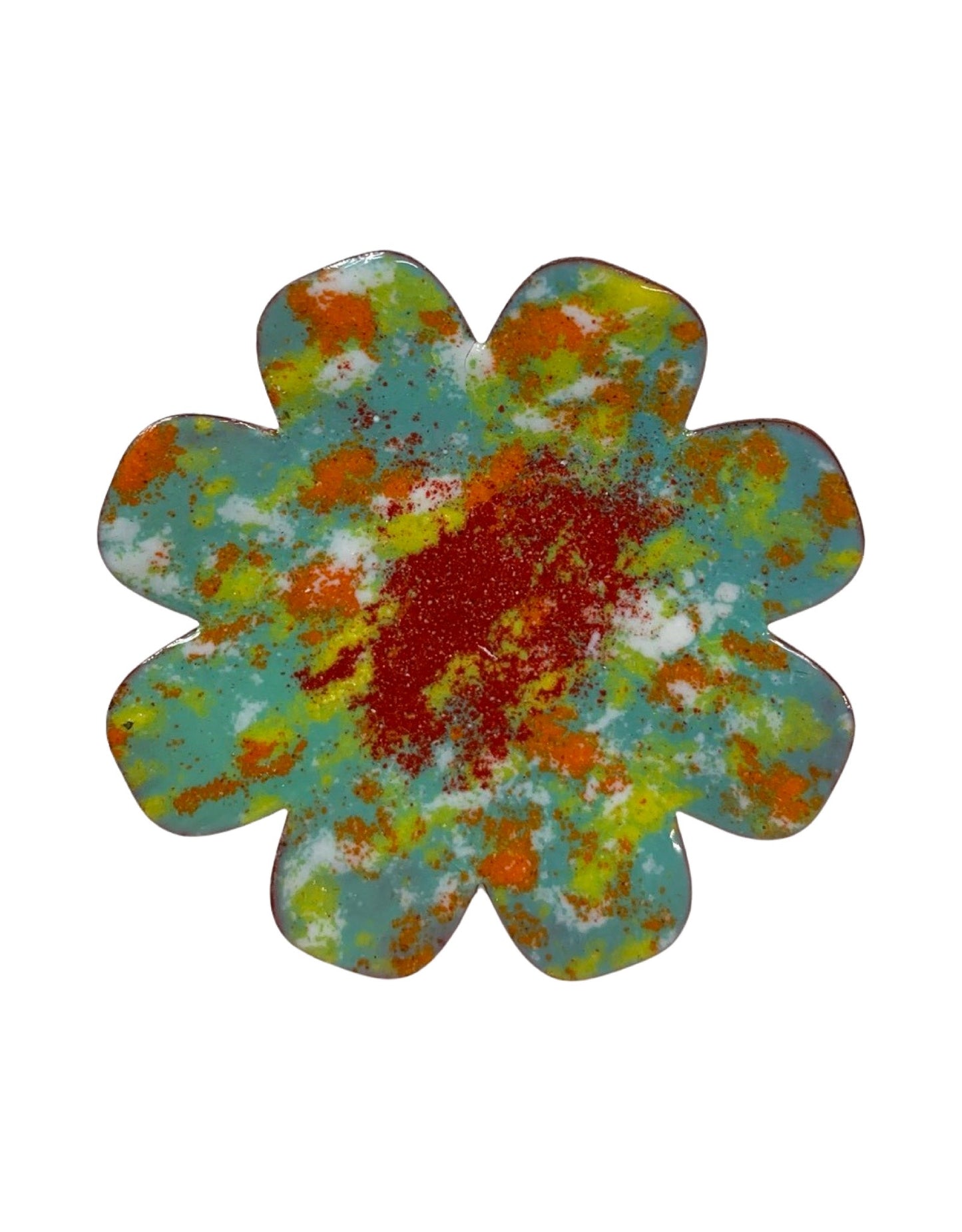 Copper Enamel Flower - The Garden Corner