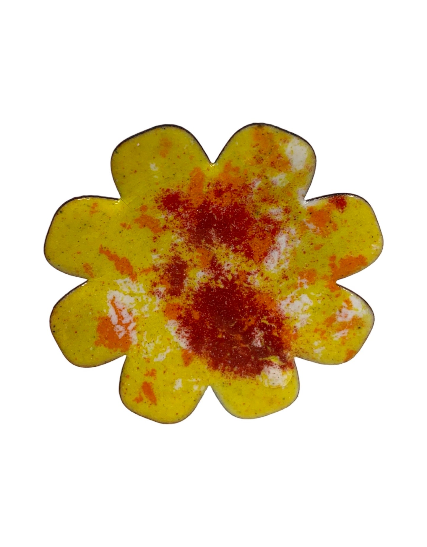 Copper Enamel Flower - The Garden Corner