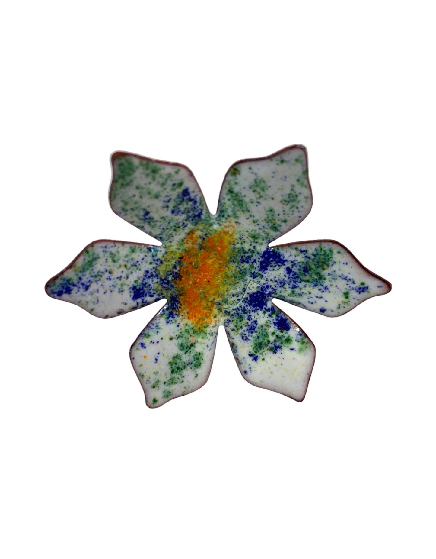 Copper Enamel Flower - The Garden Corner
