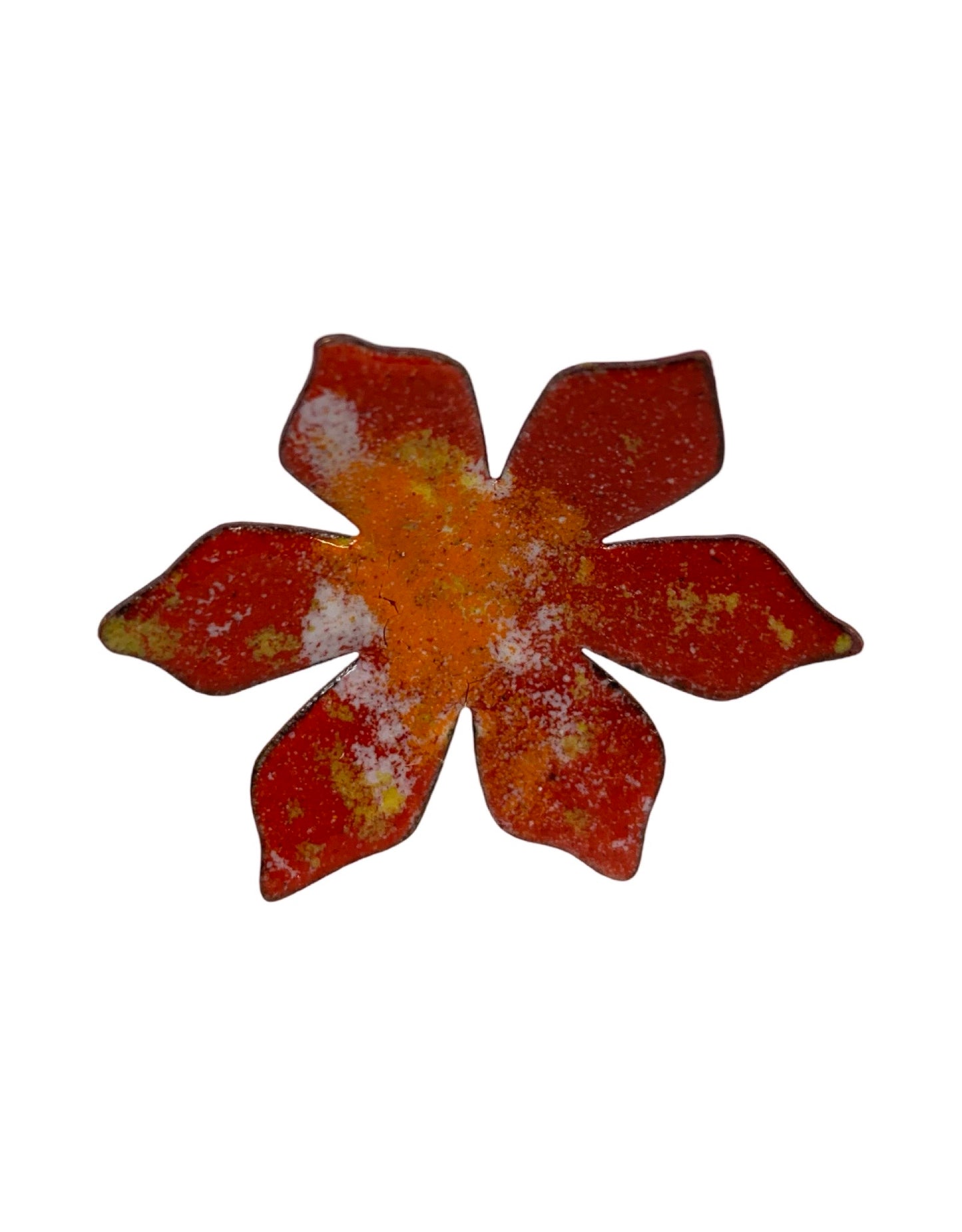 Copper Enamel Flower - The Garden Corner