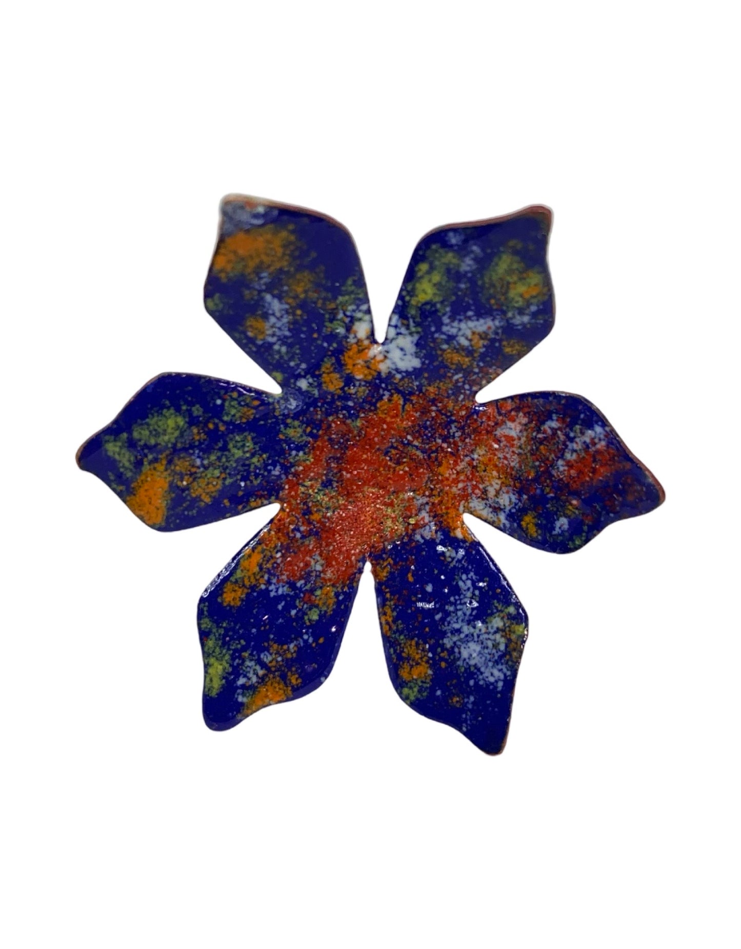 Copper Enamel Flower - The Garden Corner