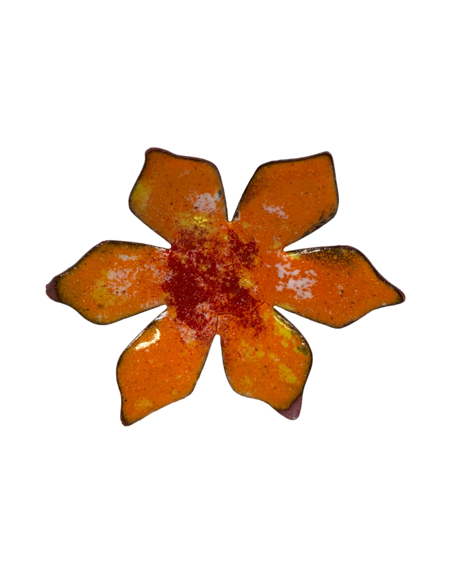Copper Enamel Flower - The Garden Corner
