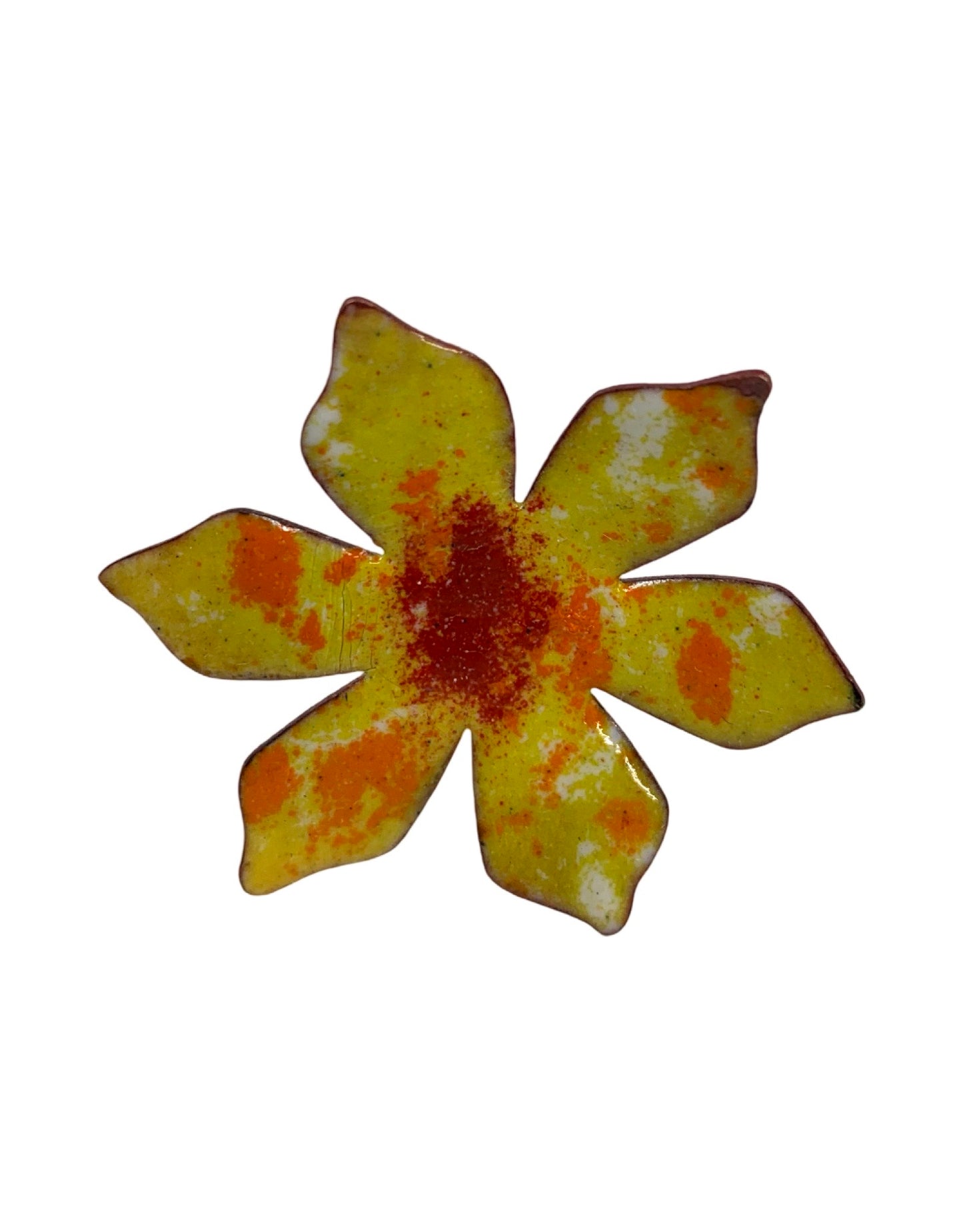 Copper Enamel Flower - The Garden Corner