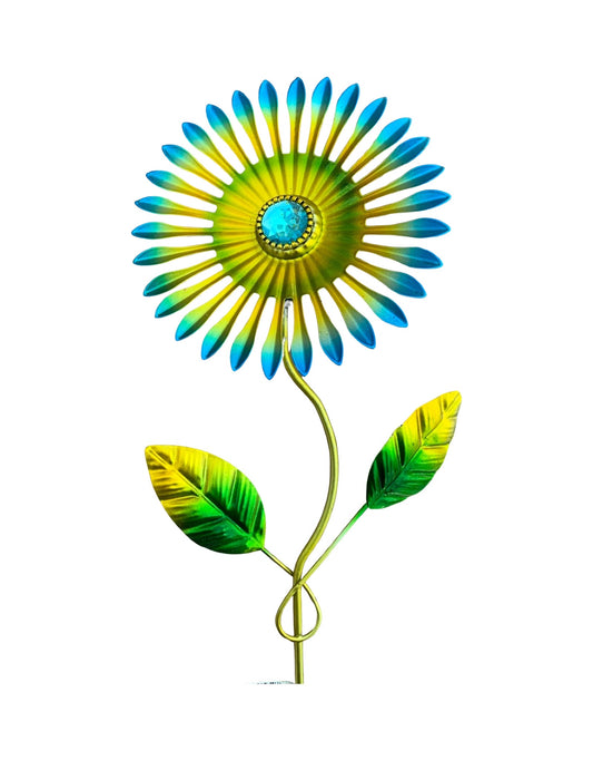 Metal Flower Stake - Outdoor Living