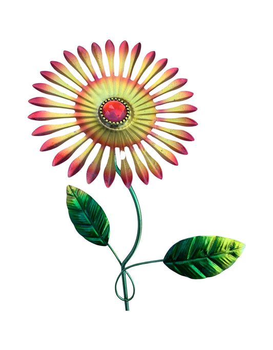 Metal Flower Stake - Outdoor Living