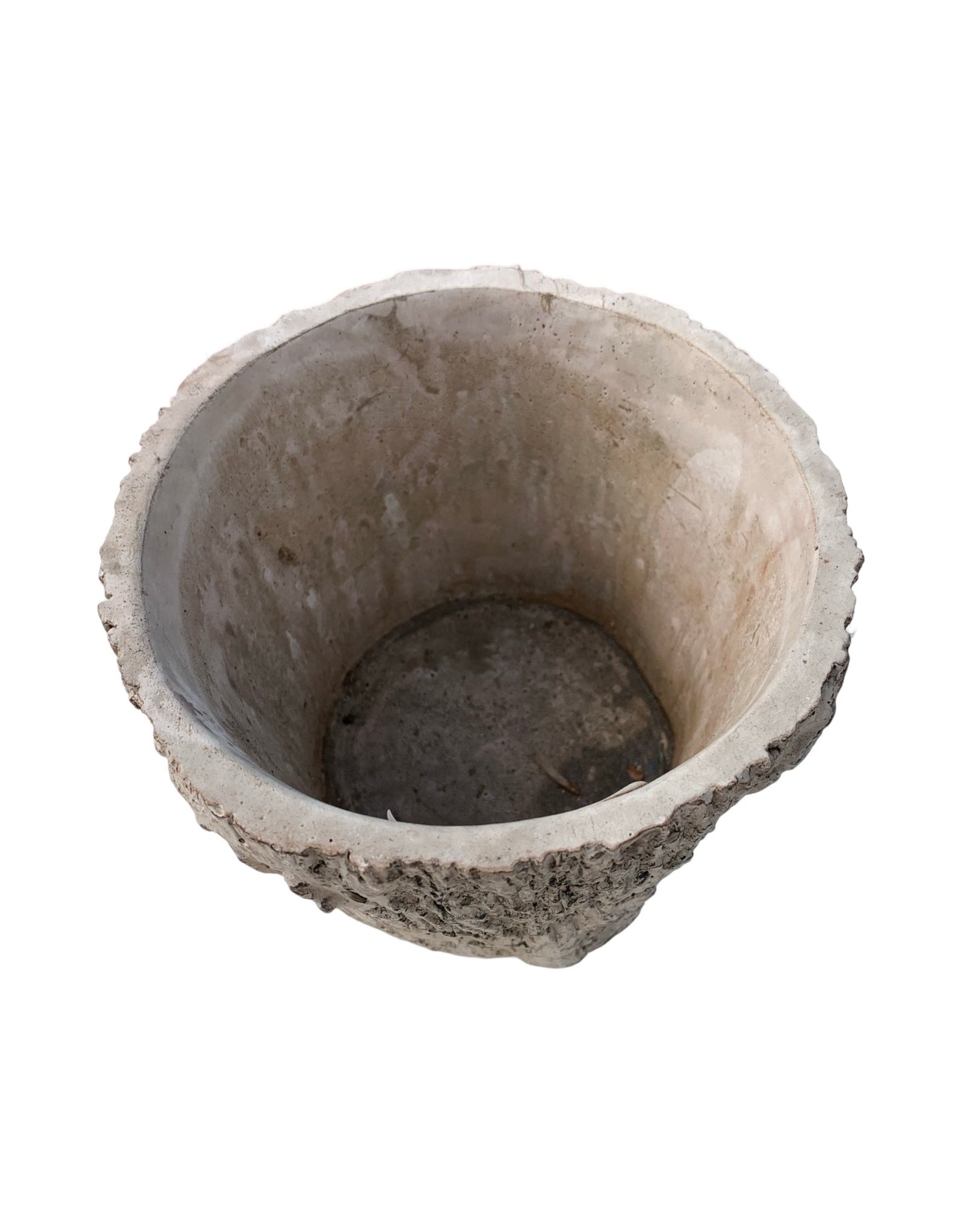 Bark Pot Brown Concrete
