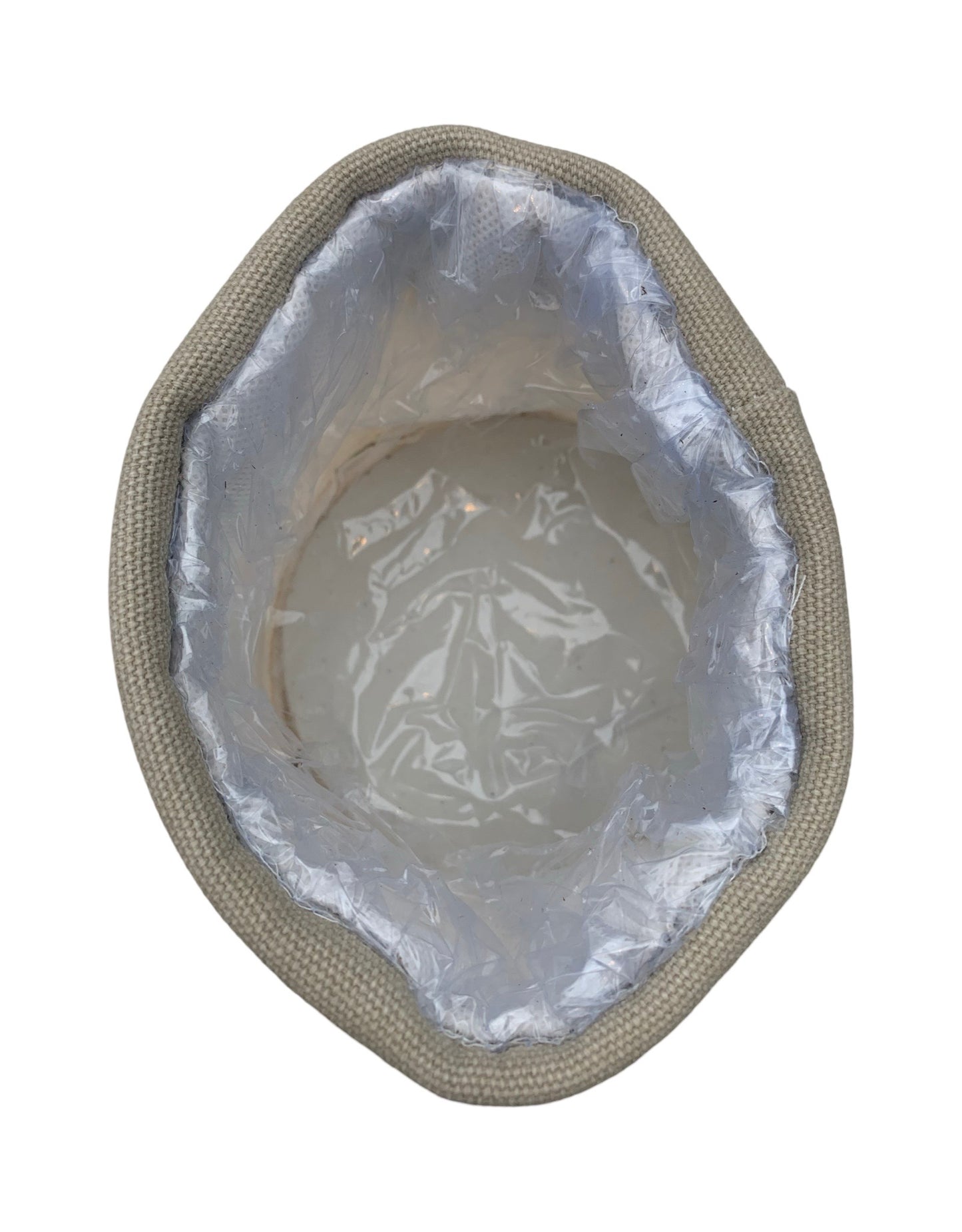 Canvas Pot Cover Leaf Design
