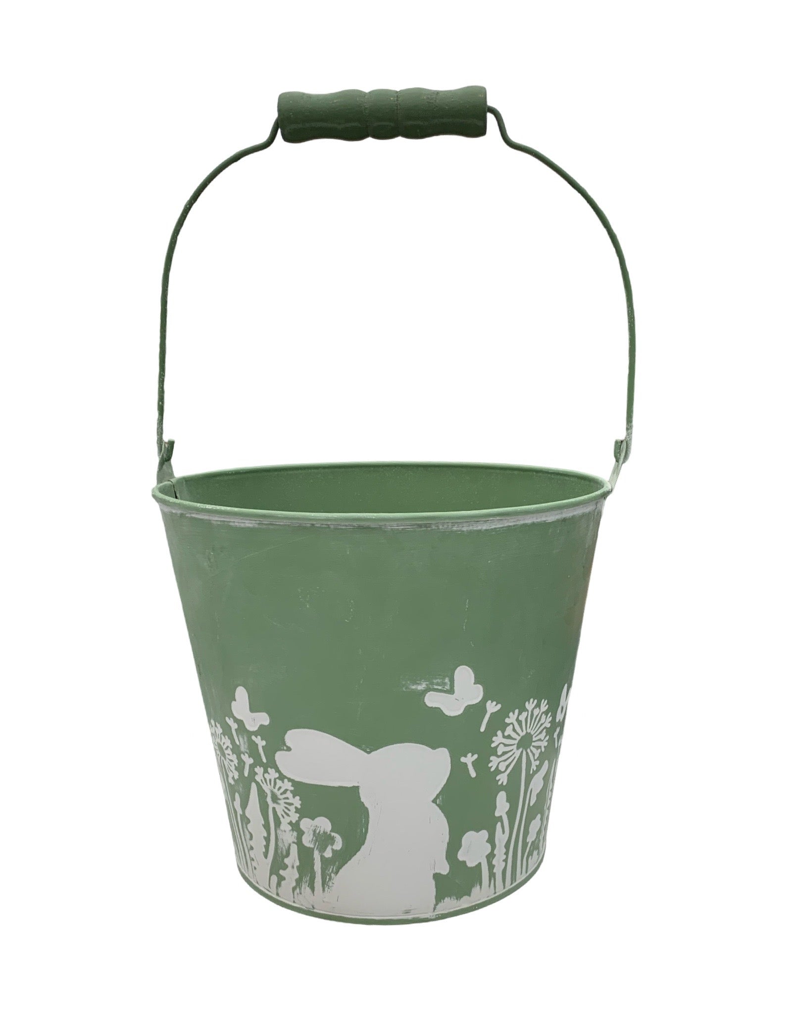 Rabbit Motif Bucket – The Garden Corner