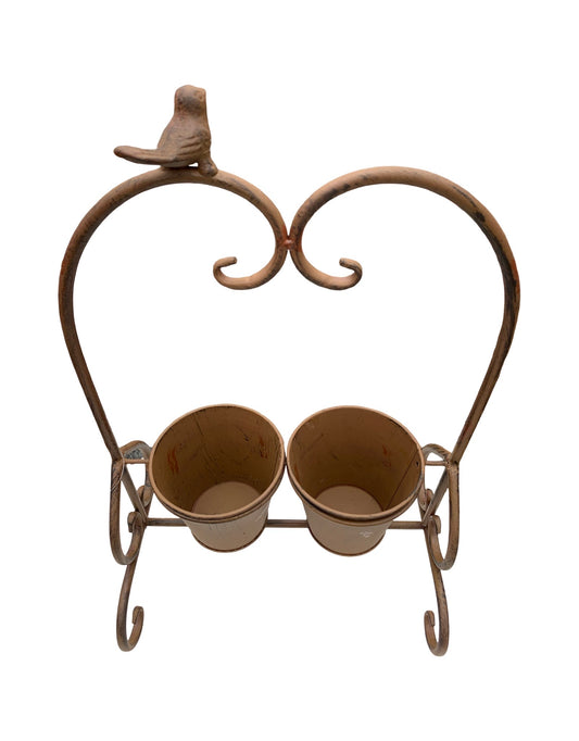 Two Pot Planter Stand