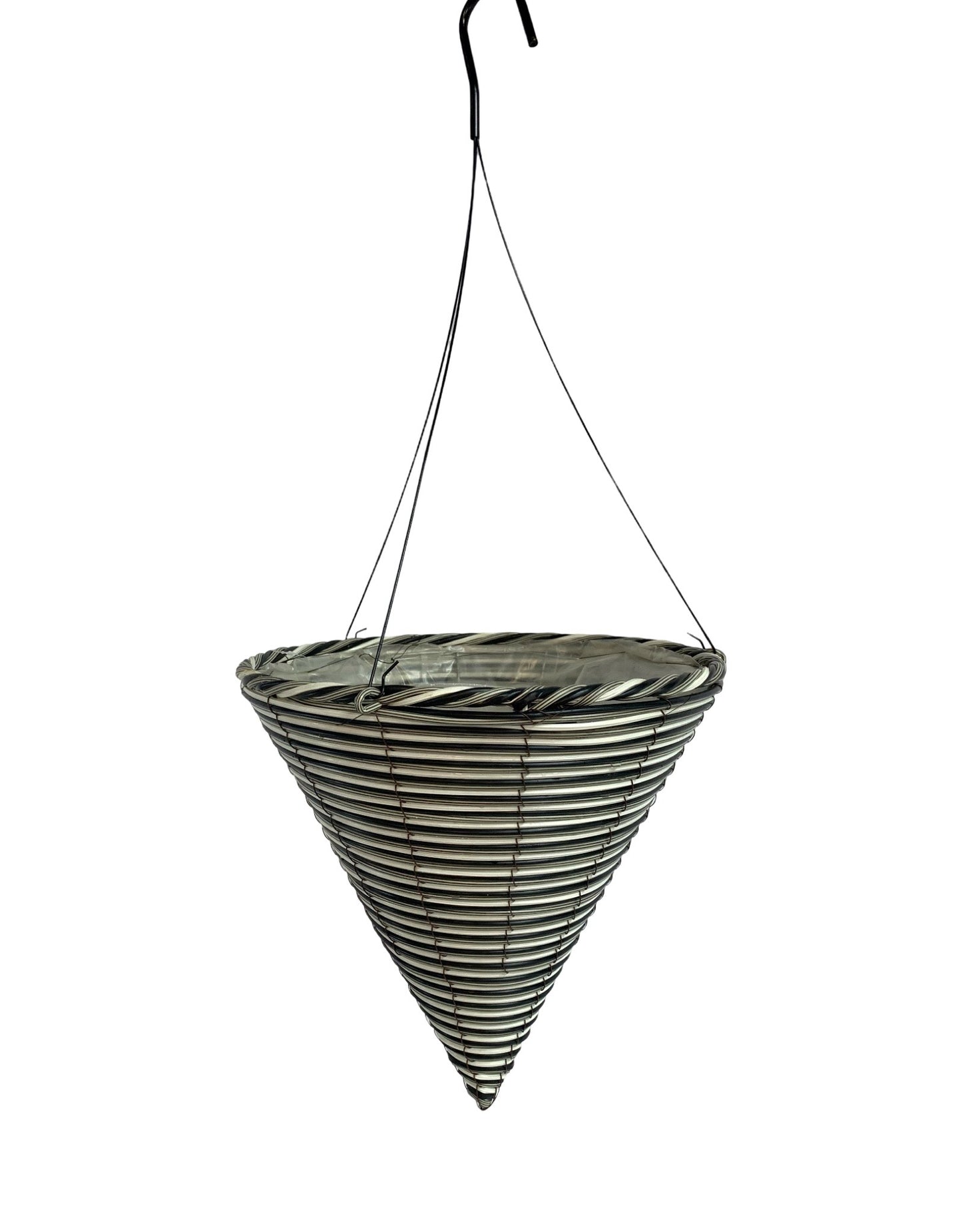 Plastic Cone Hanging Basket w/Stand