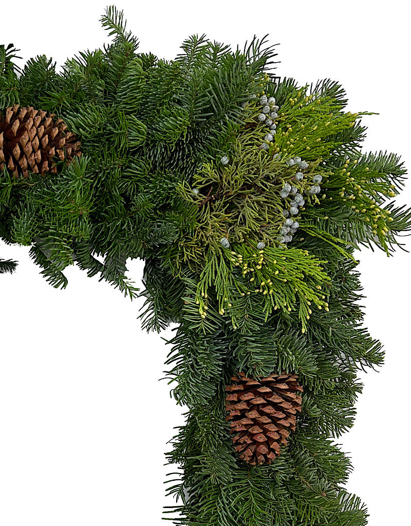 Holiday Greenery Wreath Square