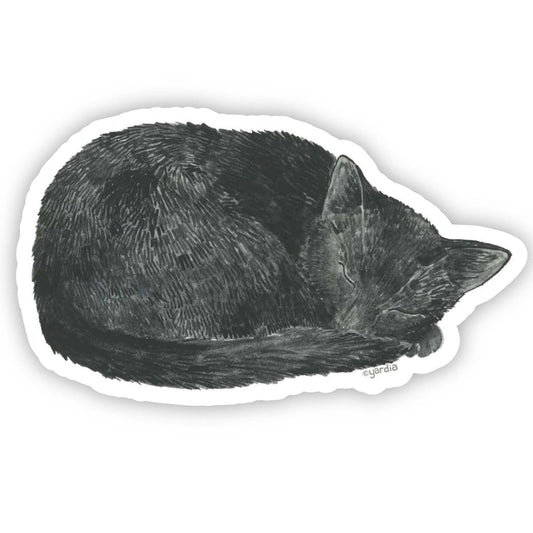 Black Cat Vinyl Sticker