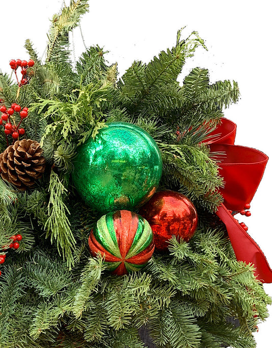Designer Holiday Basket #2 - Christmas Greens
