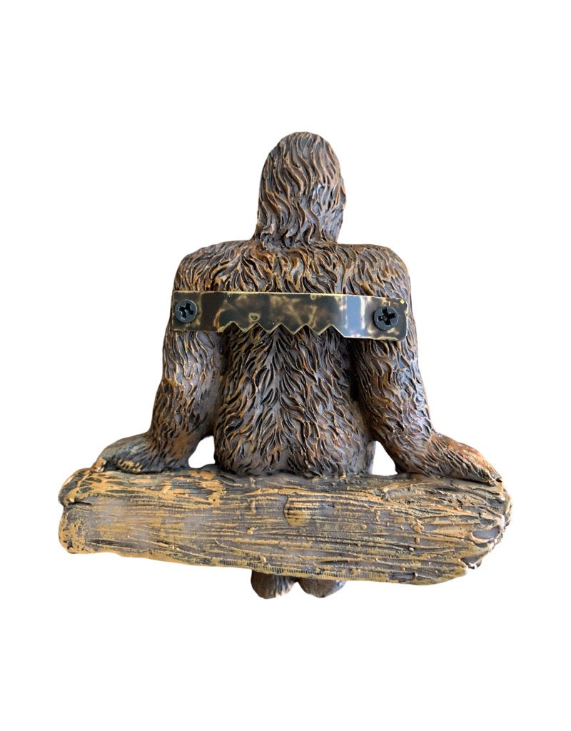 Fairy Sasquatch Sitting on a Log