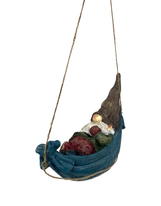 Resin Gnome in Hammock
