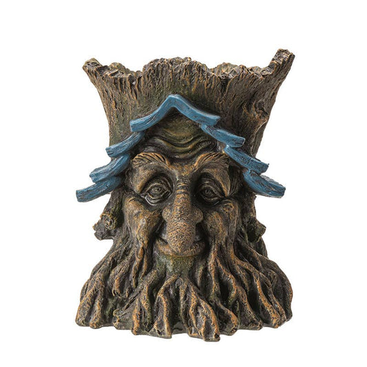 Fairy Weathered Tree Face Planter - The Garden Corner