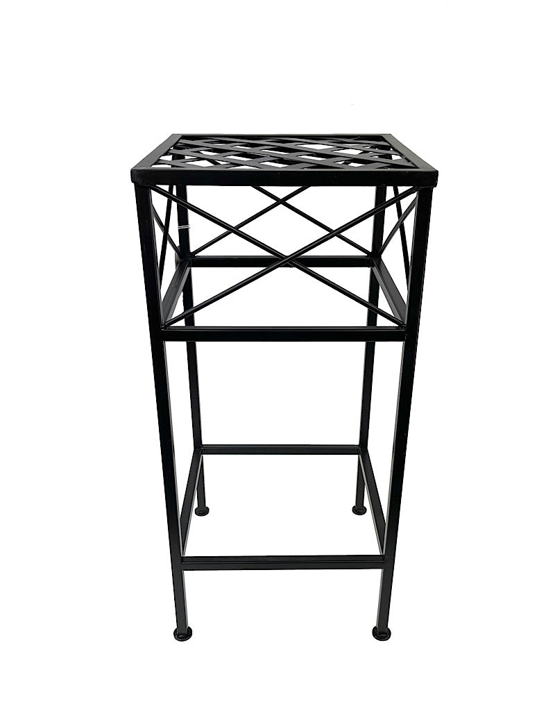Nested Cross Hatch Plant Stand