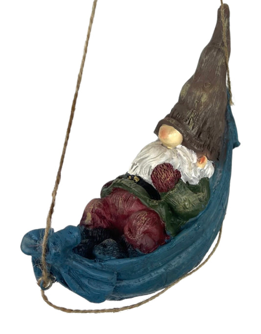 Resin Gnome in Hammock