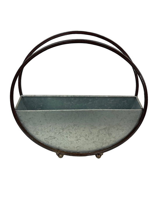 Small Galvanized Hoop Planter 12 Inch - The Garden Corner