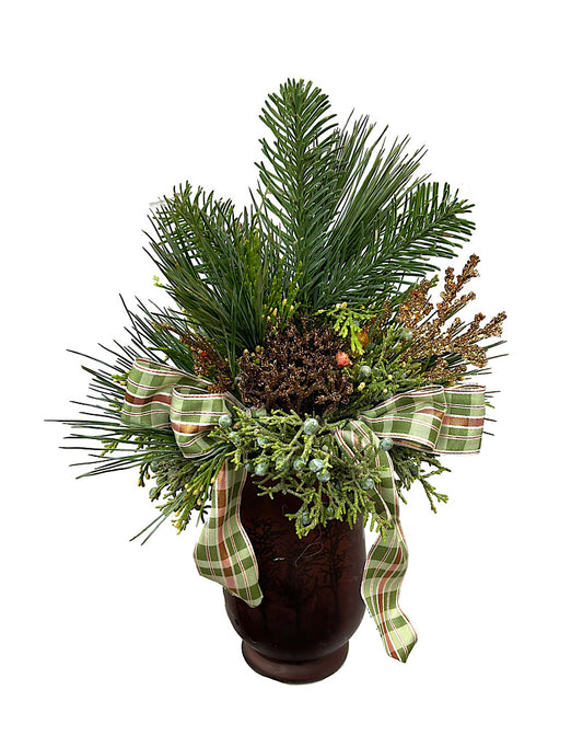 Designer Holiday Planter #6 - Christmas Greens