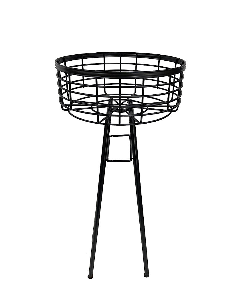 Wire Basket Plant Stand 24 Inch