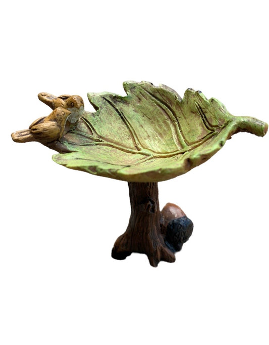 Fairy Leaf Bird Bath